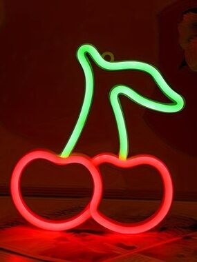 Red Cherry Neon Light